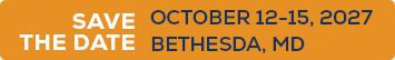 Save The Date - October 12-15 2027